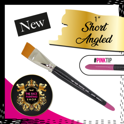 The Face Painting Shop Short 1 Inch Angled Brush The Face Painting Shop Short 1 Inch Angled Brush